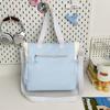 Small fresh, sweet, high-value contrasting color make-up bag, light messenger bag for girls' casual class