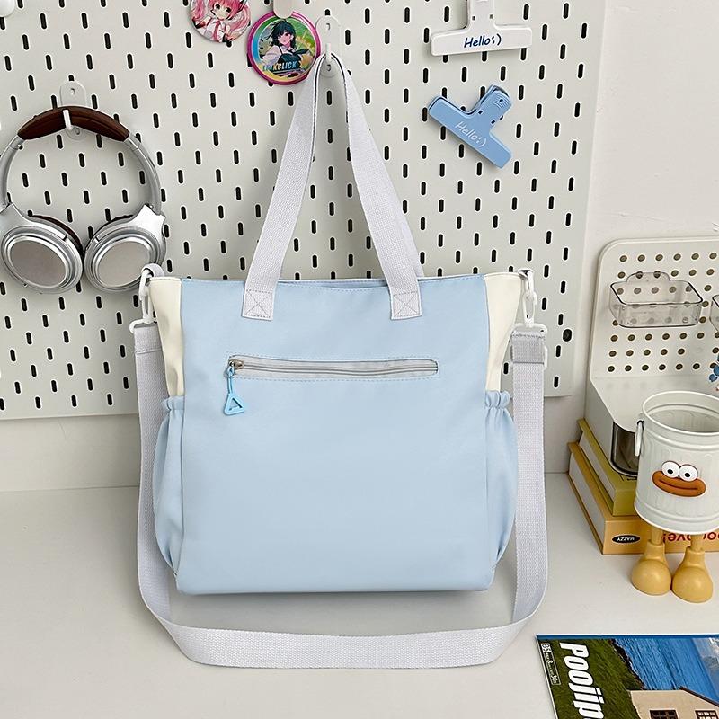 Small fresh, sweet, high-value contrasting color make-up bag, light messenger bag for girls' casual class