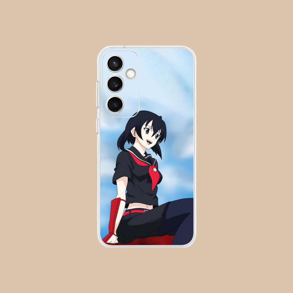 

Akame Kurome Clear Mobile Phone Case for Samsung Galaxy S25 S24 S23 S22 S21Plus FE Ultra Colorful Cover Galaxy S22+ 5G