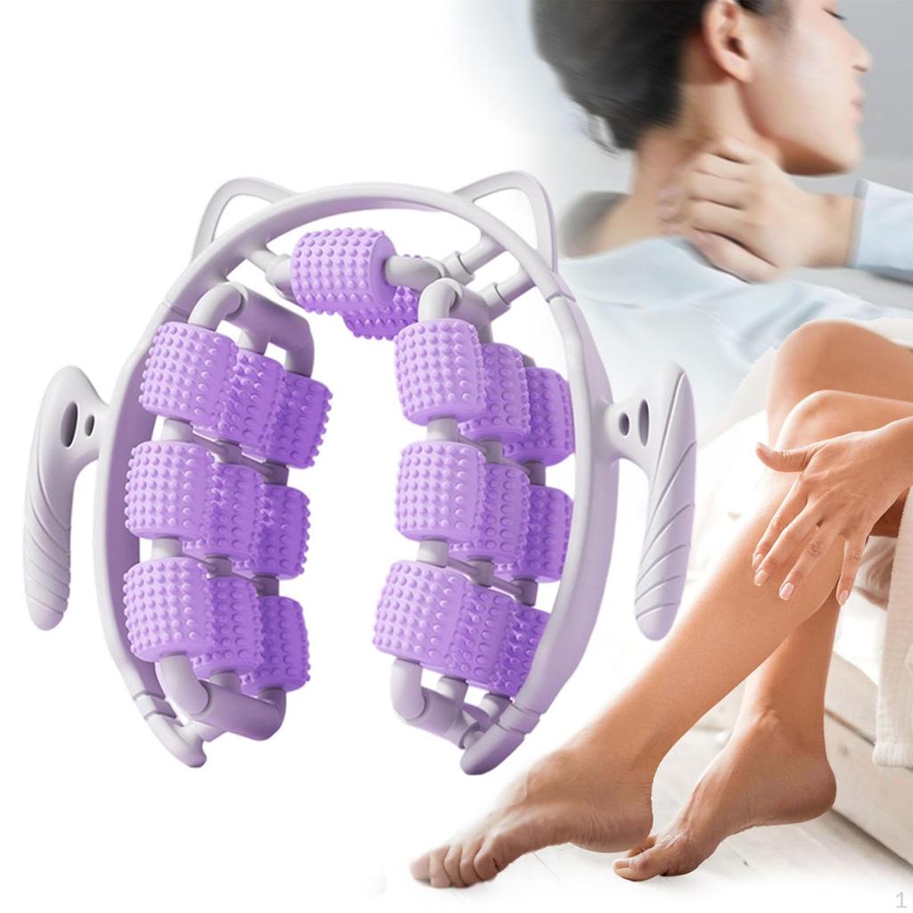 Massage Roller Circular Leg Clamp 20 Wheels Body Sculpting Portable Tool Muscle