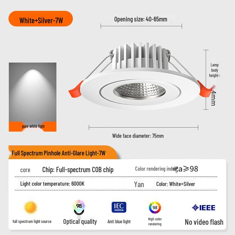 UOSU 7W LED Spotlight with PURE Chip