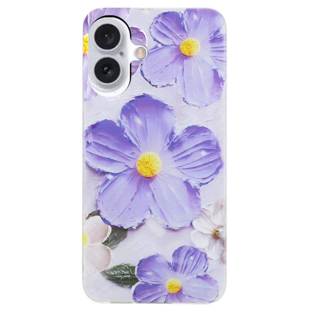 For iPhone 16 Case Pattern Printing Flexible TPU Mobile Phone Cover