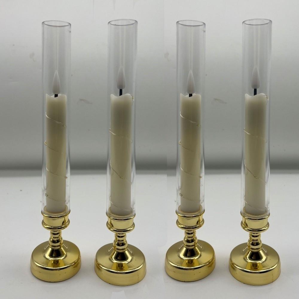 Luminous Flameless Candle Lamp Flickering LED Taper Candles Atmosphere Light  Wedding Party Decor
