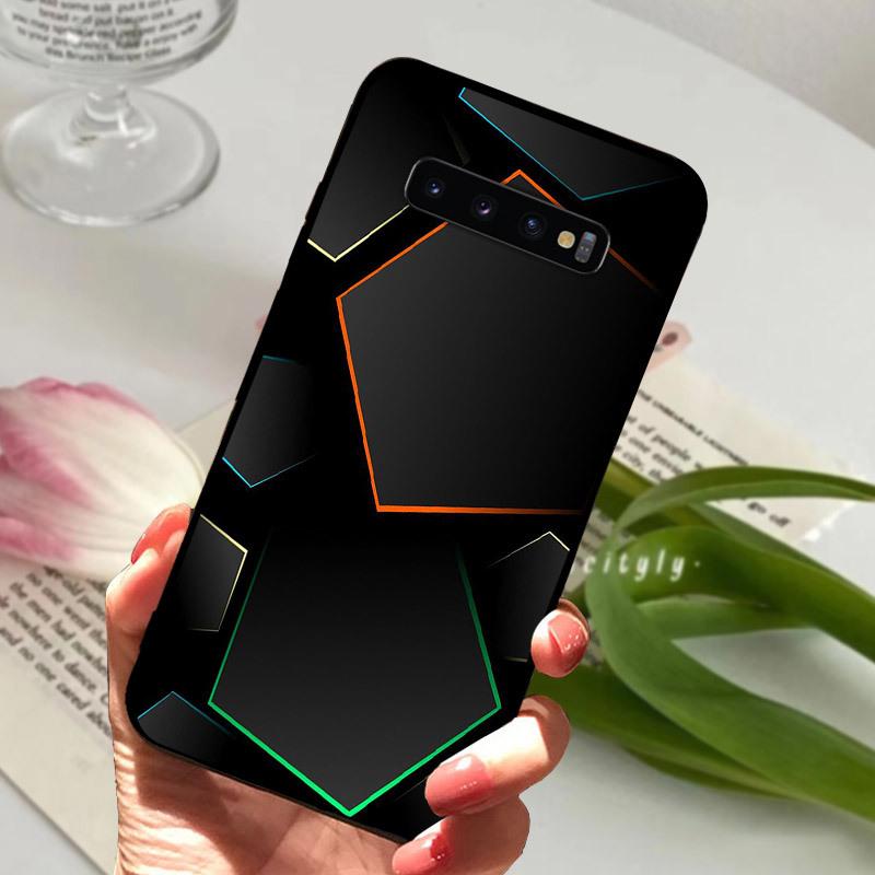 Case For Samsung S10 S10+ S10E Silicone Etui Fashion Painted Soft TPU Coque For Samsung Galaxy S10 S 10 Plus S10E Phone Cover