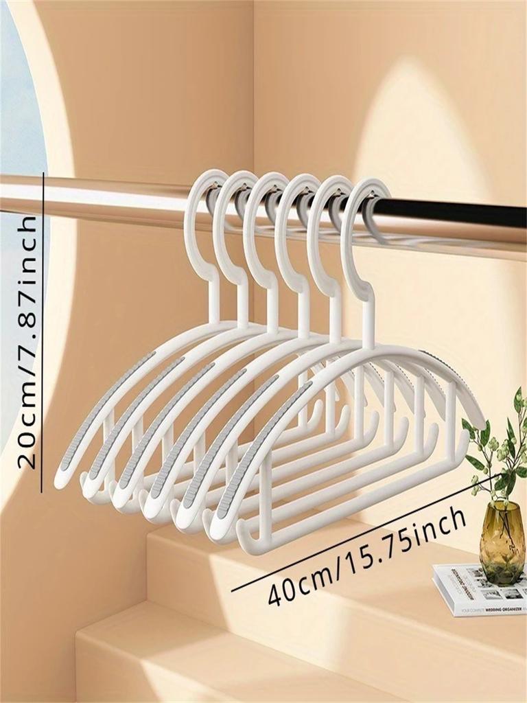 6-Pack Non-Slip Hangers for Drying And Storage No Deformation No Shoulder Bulges No Marks Keeps Your Clothes Perfectly Shaped
