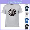 Premium Cotton Blend Short Sleeve T-shirt With Element Printing For Men Unisex