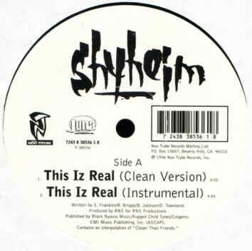 

12inch Record SHYHEIM This Iz Real 724383835618 1996 US Rap HipHopRB Used