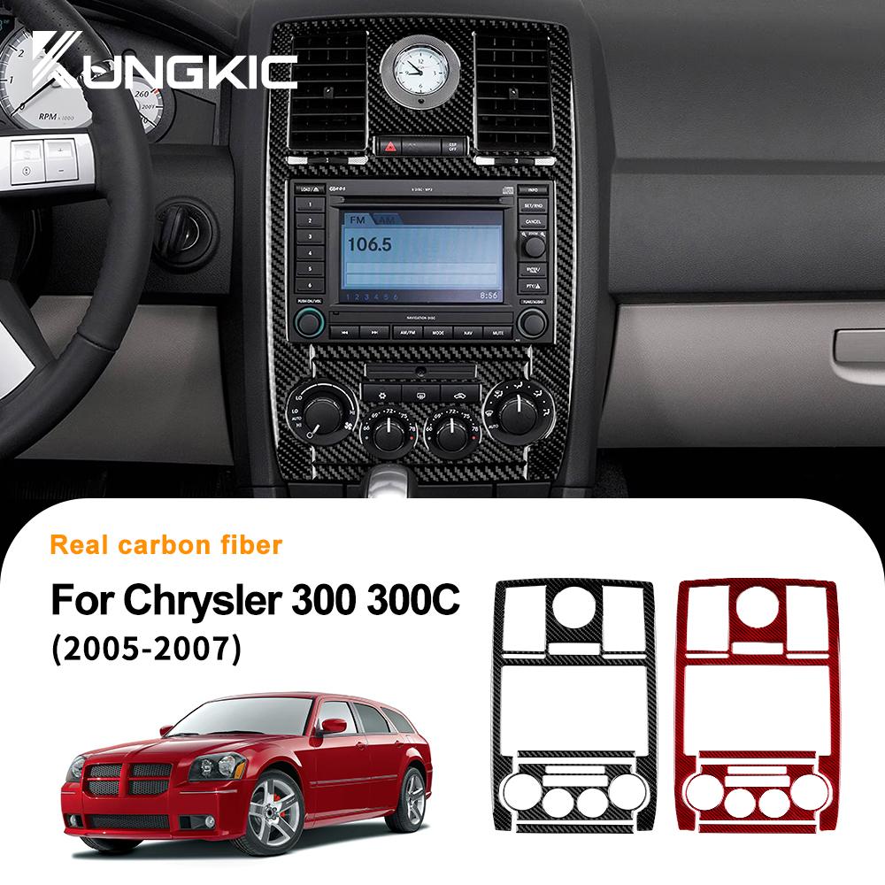 Carbon Fiber Style Interior Sticker for Chrysler 300 300C 2005 2006 2007 Interior Panel