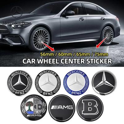 2025 Caldo Per Benz 56mm 60mm 65mm 75mm Tappo Centrale Ruota Auto Adesivo Emblema Per Mercedes Benz W204 W205 W212 W213 W221 W177 W2