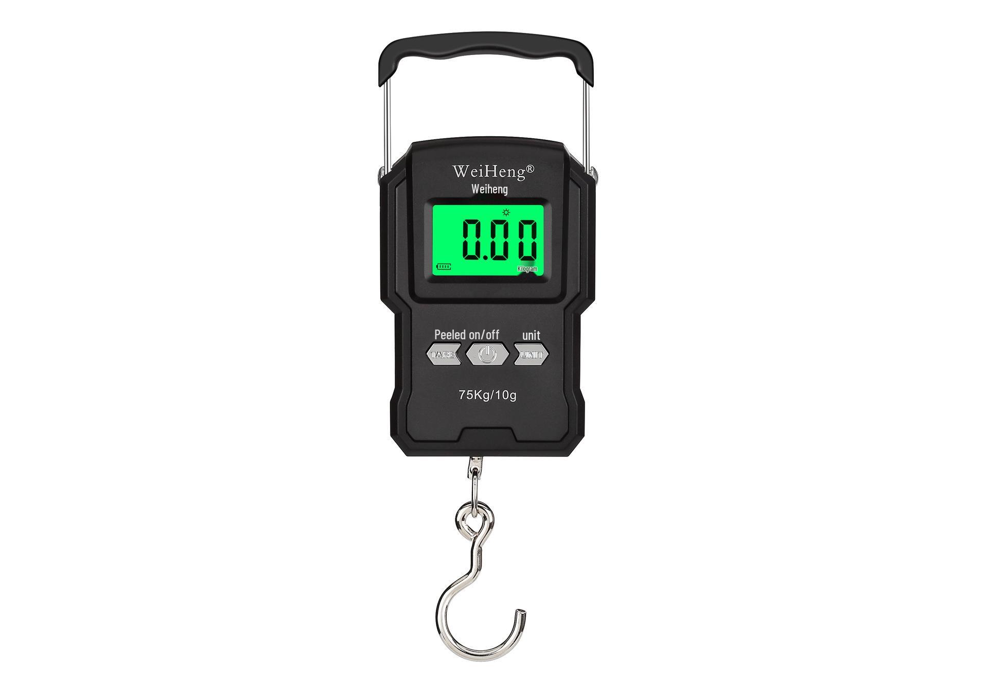 

Weiheng Electronic Handheld Scale with Ruler, 75kg Capacity, for Grocery Shopping and Stalls