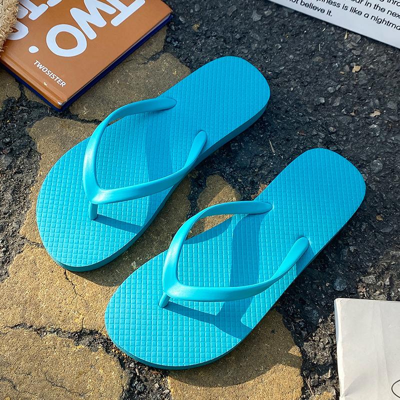 new colorful flip-flops bathing non-slip pinching feet summer travel couple portable cool slippers women's