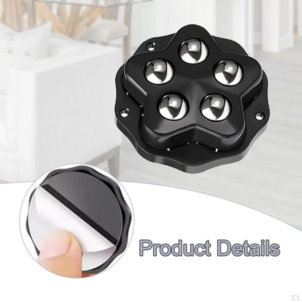 4Pcs Self Adhesion Caster Wheel,Rotatable,Castor Wheel,Universal Wheels Rotation Pulley for Tool