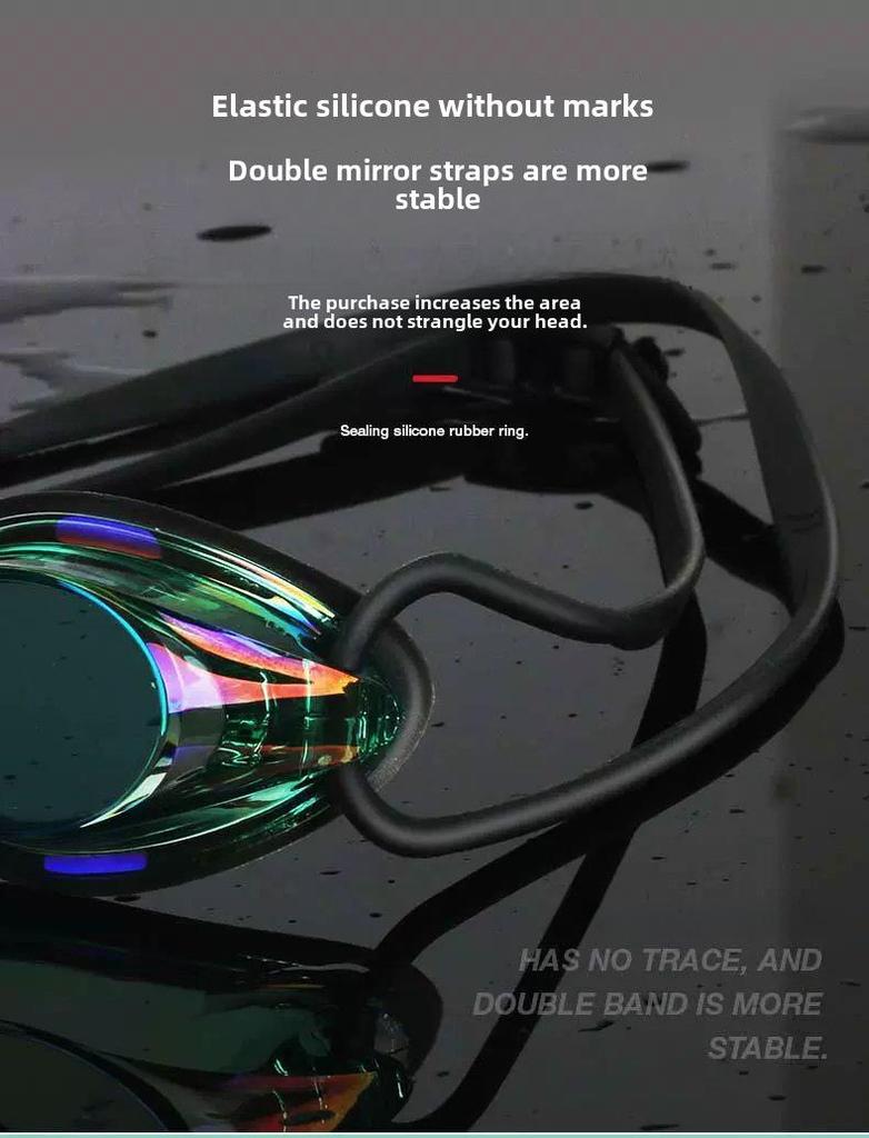 High-Definition Waterproof & Fog-Proof Unisex Racing Swimming Goggles - Professional Dive Gear