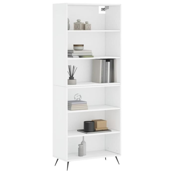VidaXL Buffet White 69.5x32.5x180 Cm Engineered Wood 3189541
