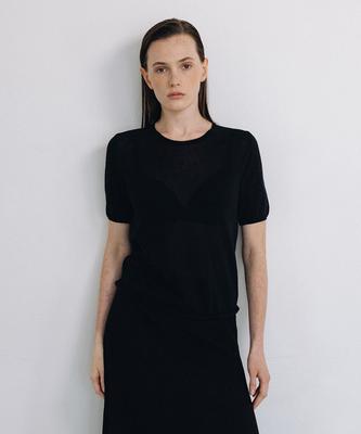 Beullaengkeulumumeon Sheer Half Knit_Black