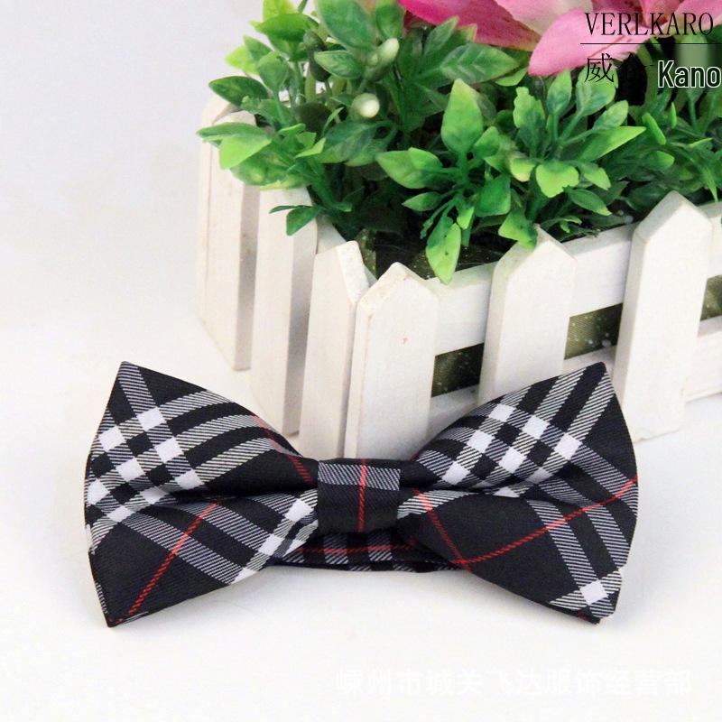 Wielokolorowa żakardowa w 100% bawełniana muszka biznesowa i casualowa