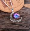 Interstellar Starry Sky Moon Gemstone Necklace