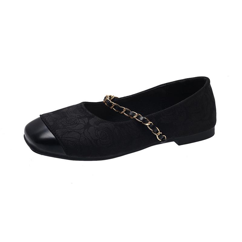 Flat Single Shoes Women'S New New Chinese Style Women'S Shoes Retro Evening Breeze Gentle Mary Jane Shoes Grandma Shoes