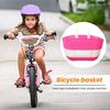 Bicycle Basket Large Capacity Bright Color Strong Load-bearing Smooth Edge Easy Installation Kids Scooter Bike Handlebar Front Storage