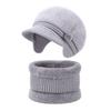 Ear Flap Hat Scarf Set Plush Lined Beanie Neck Warmer Set Gifts Winter Hat Set  Winter Wear