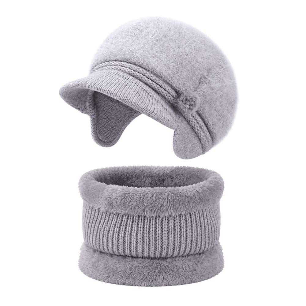 Ear Flap Hat Scarf Set Plush Lined Beanie Neck Warmer Set Gifts Winter Hat Set  Winter Wear
