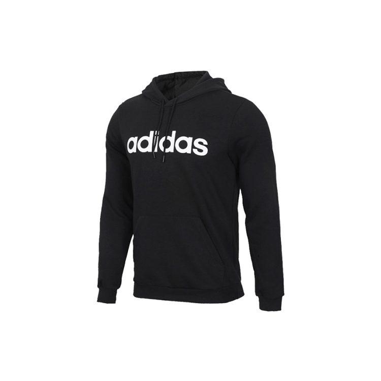 Adidas Sweatshirts Men's Black Hooded Moderate Regular DW8022