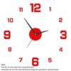 High Quality Modern Design Large Wall Clock 3D DIY Acrylic Night light Arrows Decal Frameless Wall Decoration Home Silent Clock