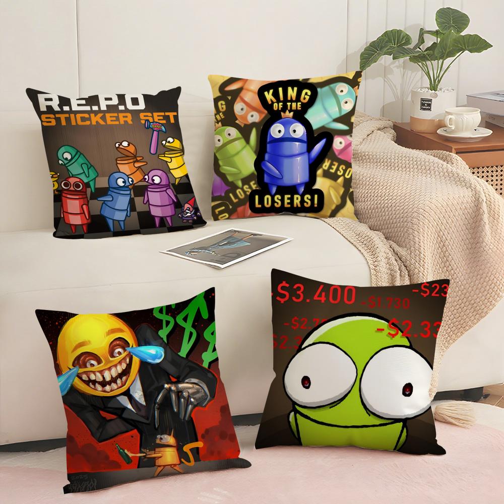 Horrible Games RREPOS Cushion Cover Short plush Doublesided Print Square Throw Pillow Covers Sofa Home Cushion Decor