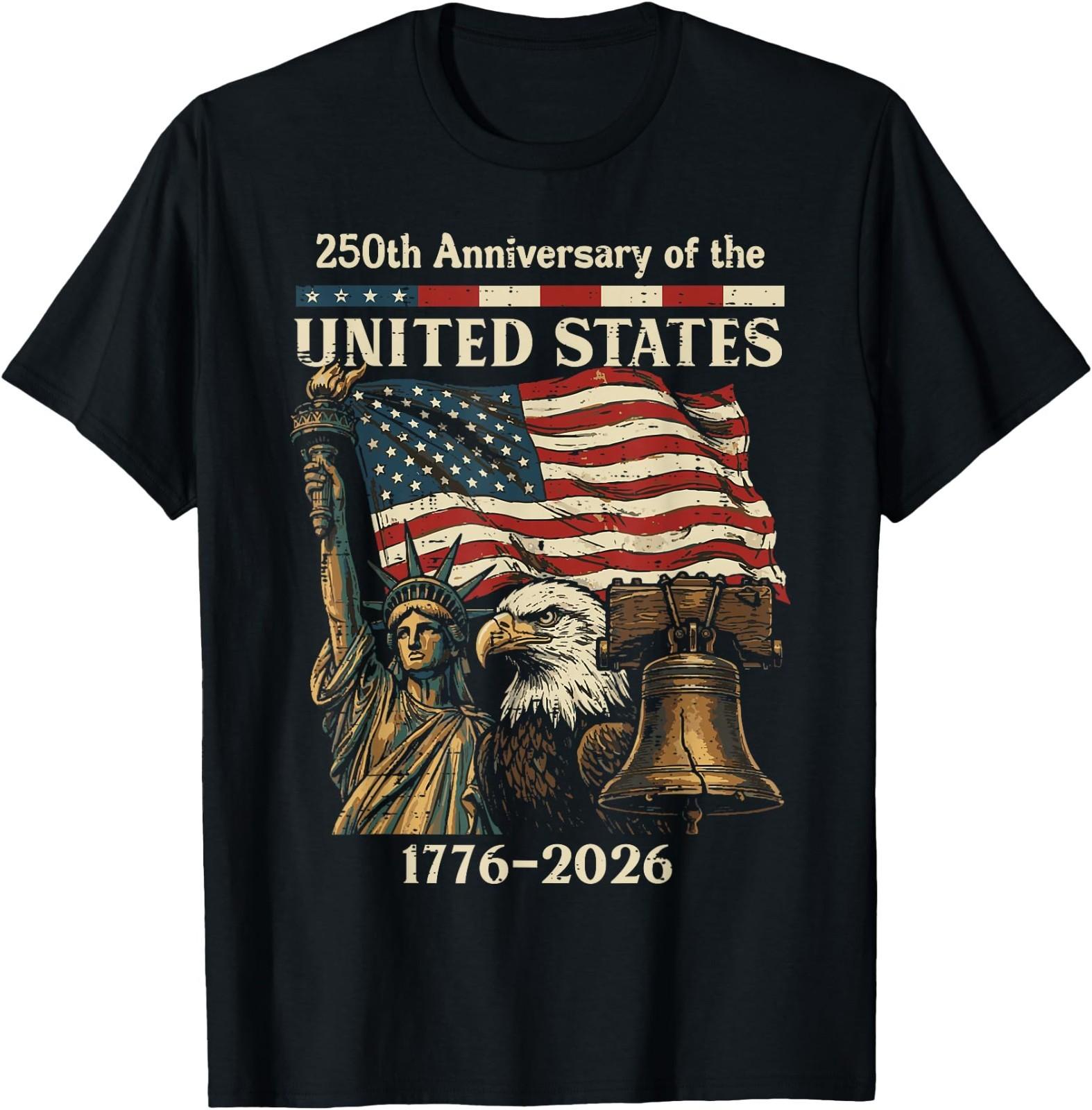 250th Anniversary of United States 250 Years 4th of July Men T- Unisex T-Shirt XL