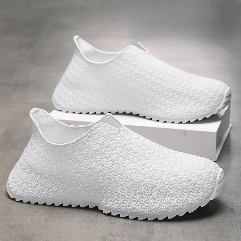 Quick-Drying Man Casual Sneaker Slip-on Mesh Upper Athletic Running Miked Colour Shoe In Promotion Wide Gym Sports Shoes for Men