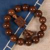 Golden Silk Sandalwood Bracelet 2.0 Old Material Wooden Buddha Bead Bracelet for Men and Women Couples Jewelry Sandalwood Rosary Cultural Play Jewelry