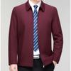 New Men's Jacket Spring and Autumn Jacket Middle-aged High-end Business Casual Jacket Dad Lapel Top