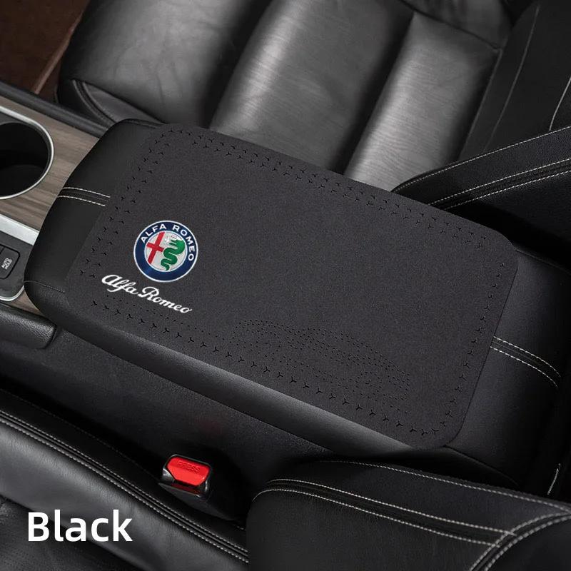 

Car Stickers For Alfa Romeo Car Armrest Cover Center Console Arm Rest Box Pad Mat For Alfa Romeo STELVIO Giulia 159 Giulietta 14