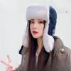 Winter Warm Cotton Hat Ear Protection Windproof Ski Hat Women Outdoor Riding Hat Flying Hat Corduroy Lei Feng Hat Men