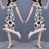 Floral Print Short Sleeve Dress for Petite Women