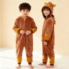 Kigurumi Niños Niñas Dibujos Animados Ropa de Dormir Niños Niños Lindo Capibara Monos Animal Pijama de Franela para Navidad Fiesta de Halloween