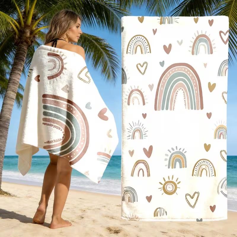 

Super Sized Lightweight Beach Towel with Quick Drying Ultra-fine Fibers The Vivid Tattoo Travel Gym Beach Quick Drying Towel W30*H60(CM)