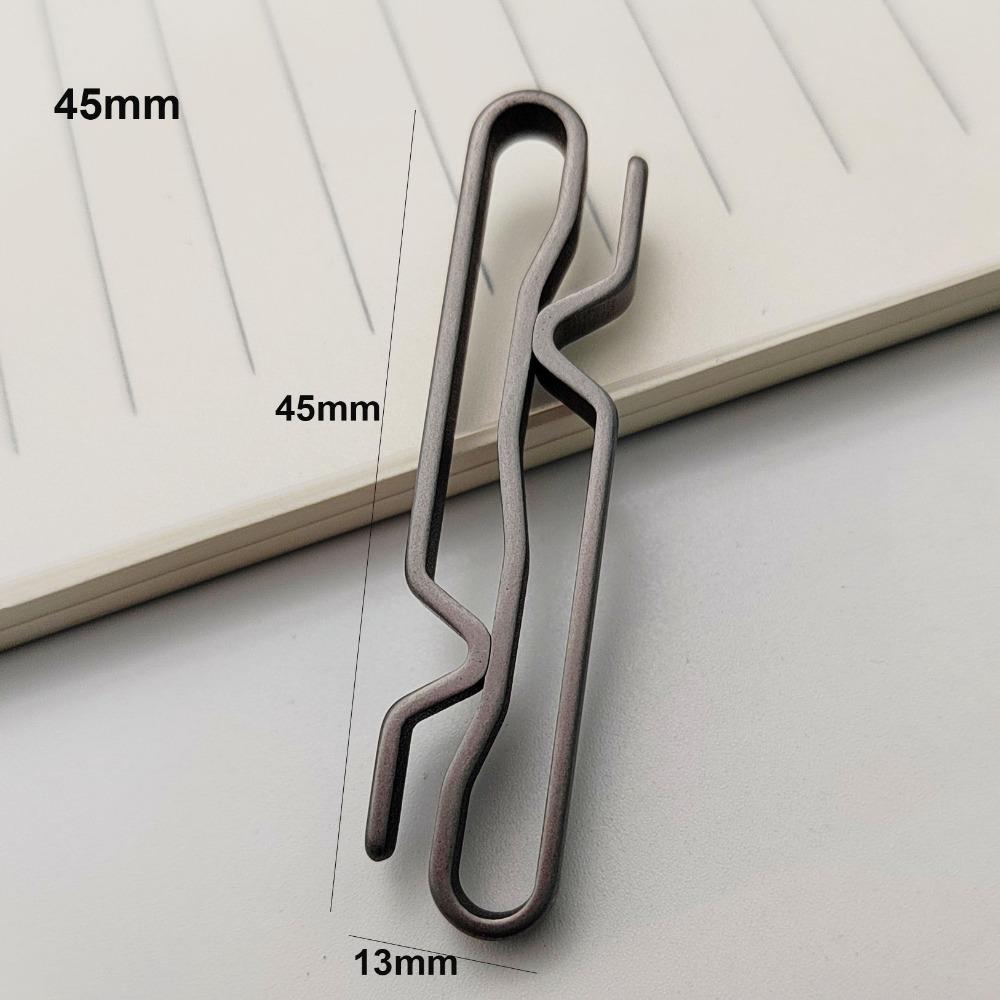 Lightweight Titanium Alloy Key Ring Multifunction Grey Hanging Webbing Buckle Quick Draw Outdoor Belt Clip Keychain
