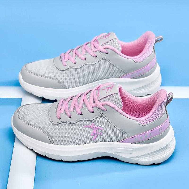 Girls' running shoes Girls' high school students' military training sneakers Women's junior high school students' lightweight shock-absorbing soft-so