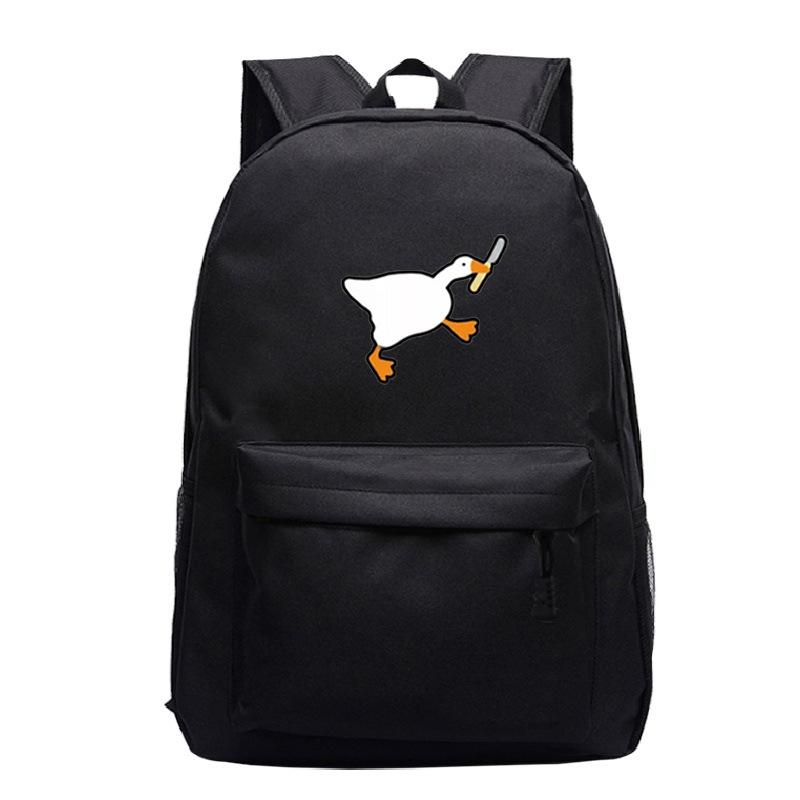 Primary And Secondary School Students Schoolbag Goose Personalized Printing Youth Leisure Simple Backpack Large Capacity