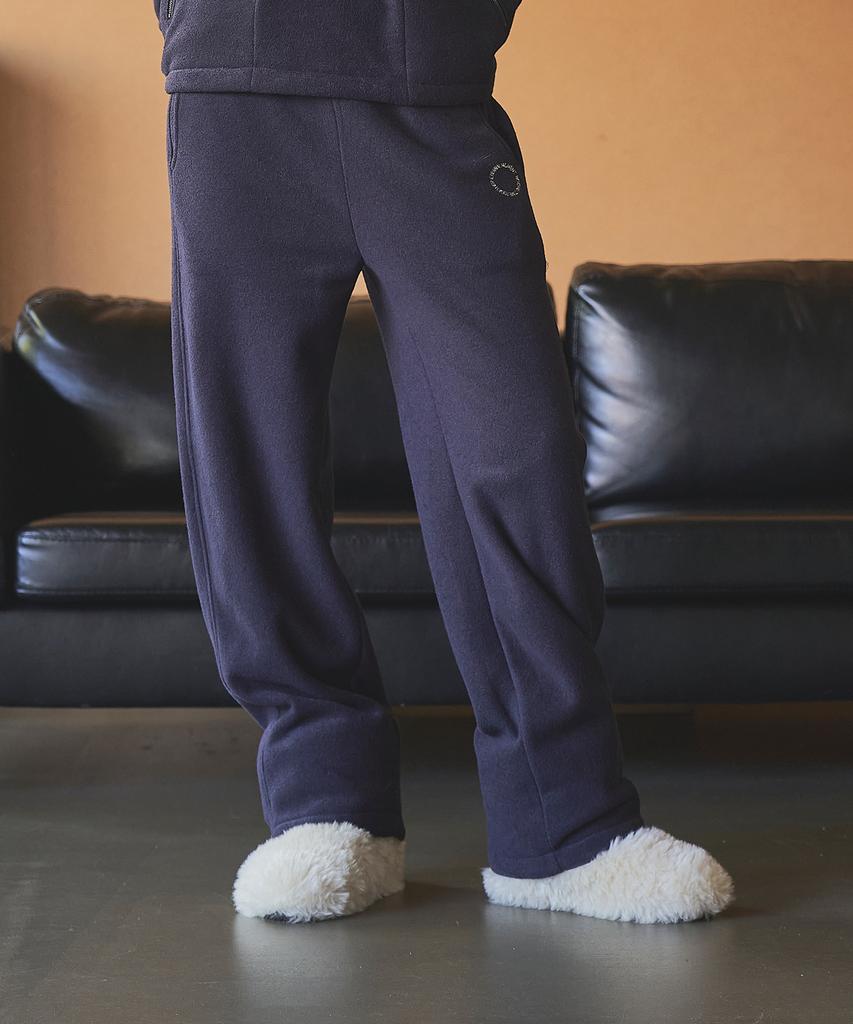 Iteoneolmomeonteu Soft Terry Wide Sweatpants_Navy