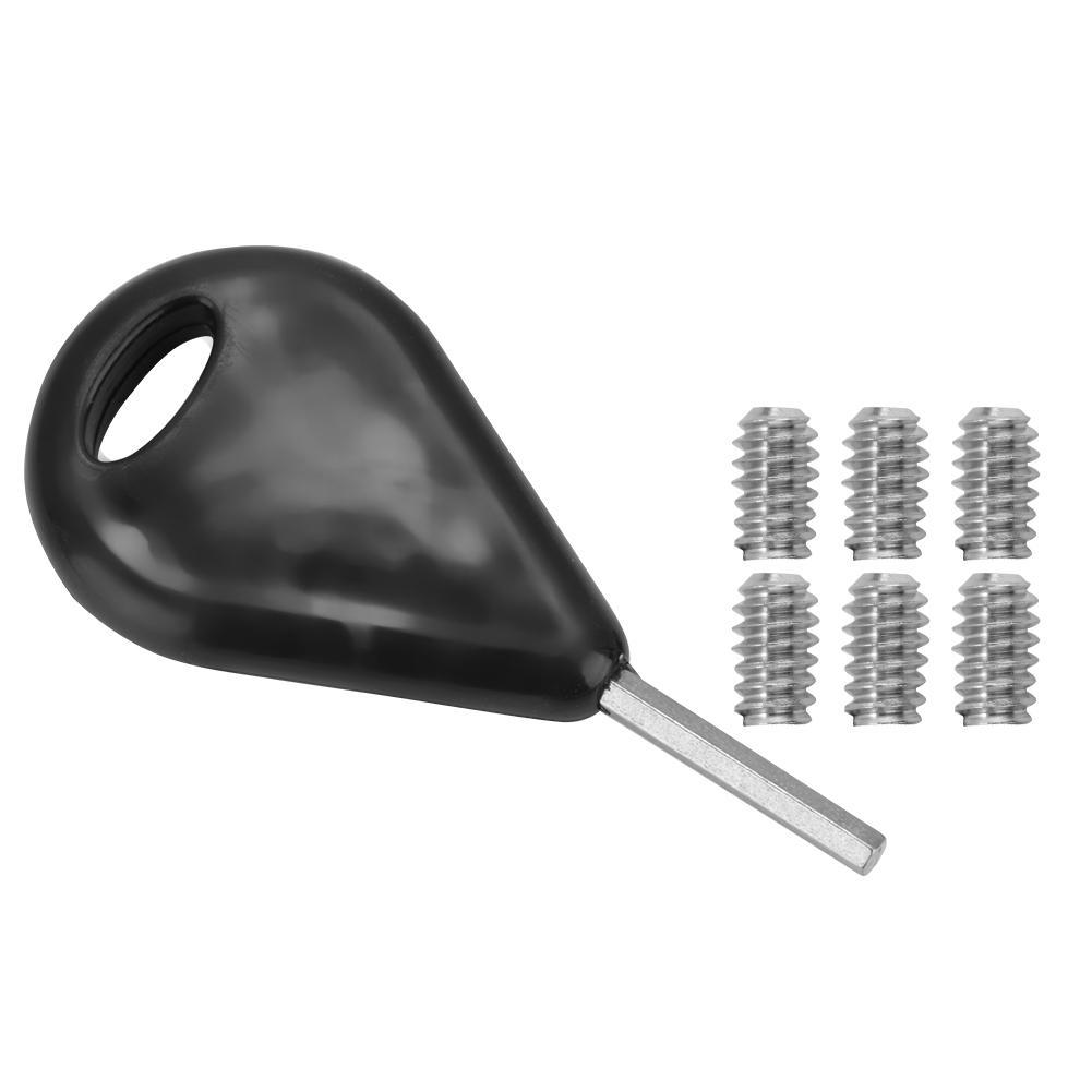 6 szt. PVC Statek Surfingowy Statecznik Ogonowy G5 Okrągły Kubek ze Śrubą Klucz Klucz