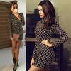 Women Sexy Sequin Turtleneck Slim Fit Lady Long Sleeve Everying Party  Dress