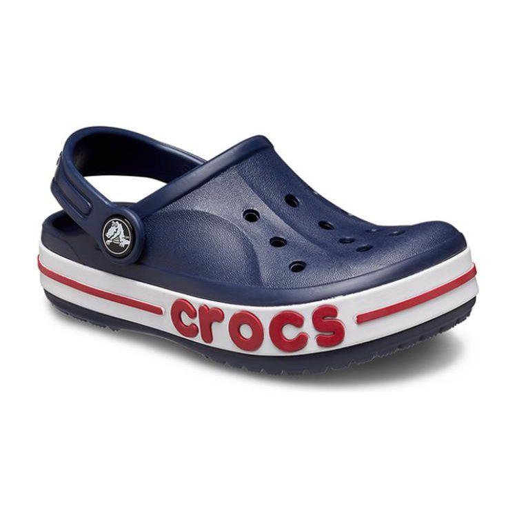 Crocs Bayaband Clog Casual Versatile Non-Slip Shock Absorbing Durable Sandals Kids clogs Black Red White 207019-410