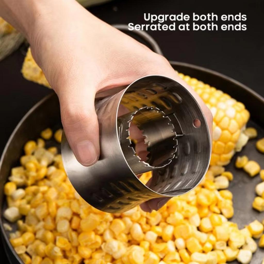 Stainless Steel Round Corn Stripper Corn Kernel Cutter Separator Kitchen Tool