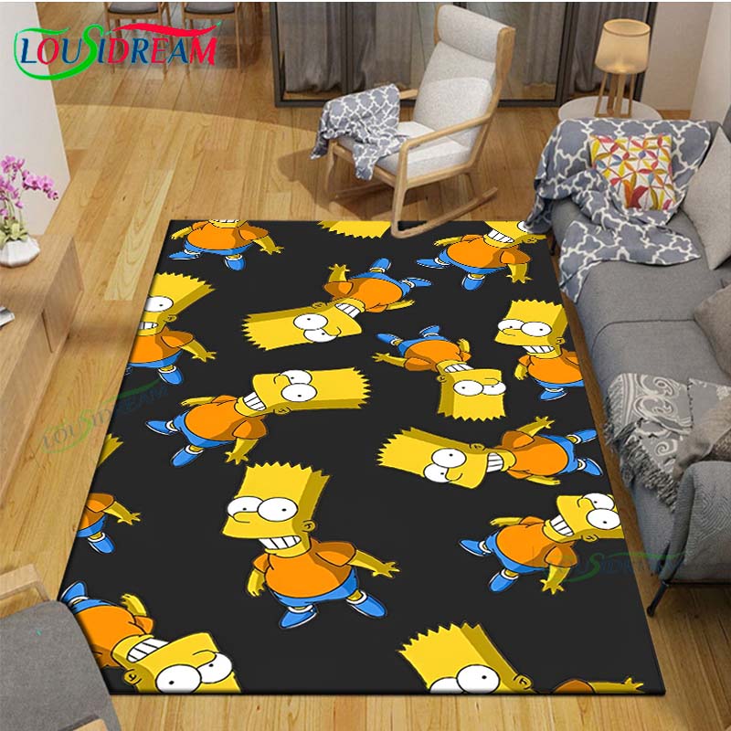 Hot Cartoon TV Role Printed Carpet Outdoor Rug Area Rug Non-slip Carpet Bedroom Decor Carpet for The-A-Simpsons Room Gift