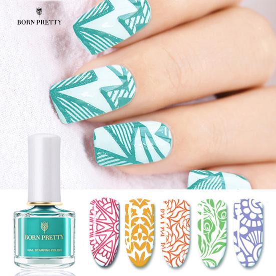 

Конфеты Цвет Маникюр Лак Ногти Искусство Тиснение Печать Лак Гель