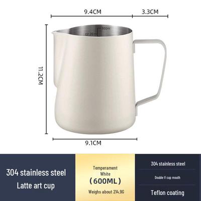 Dzbanek do spieniania mleka ze stali nierdzewnej 304 do latte art