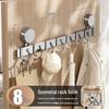 Suction Cup Over-the-Door Hook Rack - Strong Load-Bearing, No-Drill, Wall-Mounted Coat and Hat Hooks for Bathroom.