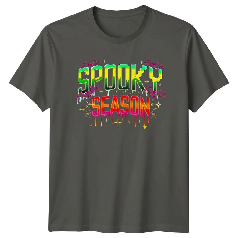 Spooky Season Bats Halloween Unisexs Unisexs Graphic Tee Shirt S